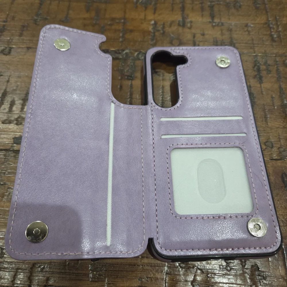 Samsung Purple Marble Print Case and Lavender Mandala Folio